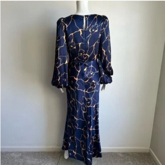 NWT ASTR The Label Suzy Satin Cutout Maxi Dress - M - Picture 2 of 10